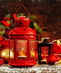 Christmas Lantern paint by number