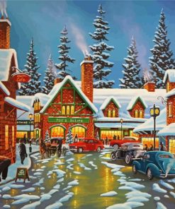 Christmas Night paint by number