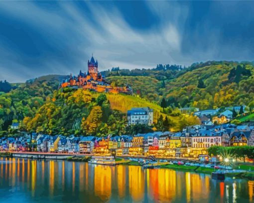Cochem Germany paint by numbers
