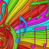 Colorful Music paint by numbers