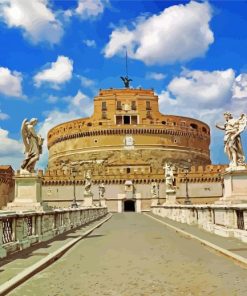 Cool Castel Sant Angelo Vatican paint by numbers