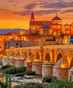 Cordoba Spain At Sunset paint by numbers