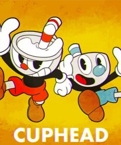 Cuphead Poster paint by number