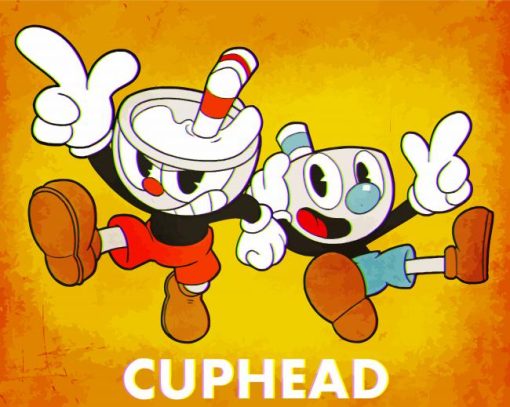 Cuphead Poster paint by number