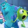 Cute Sully And Mike Monsters Inc paint by number