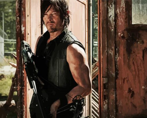 Daryl Dixon paint by number