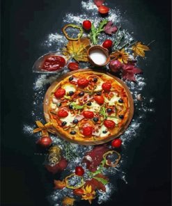 Delicious Pizza paint by numbers