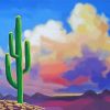 Deserts Cactus paint by numbers