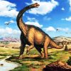 Diplodocus Dinosaur paint by number