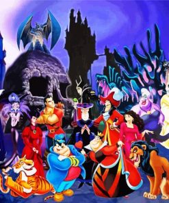 Disney Supervillains paint by number