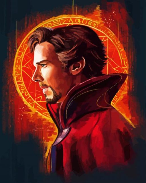 Dr Strange Illustration paint by numbers