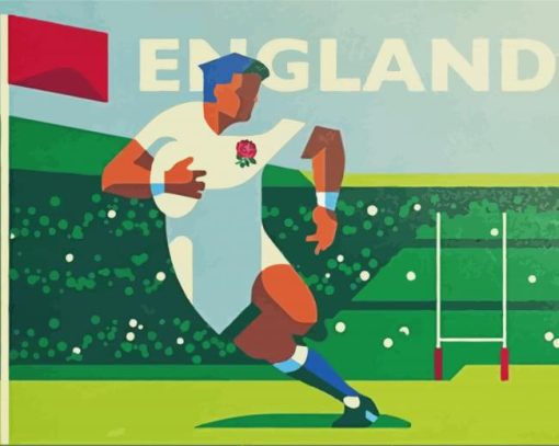 England Rugby paint by numbers