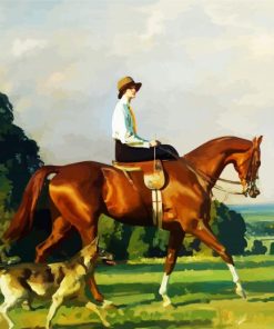 Equestrian Woman paint by numbers