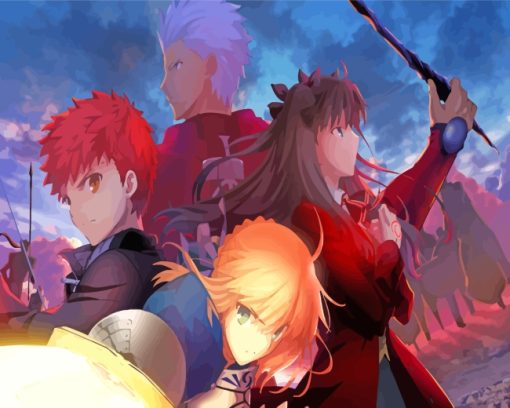 Game Fate Stay Night paint by numbers