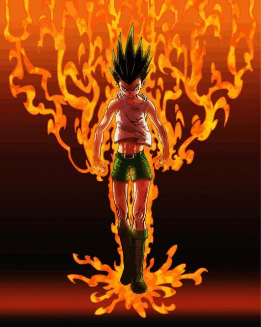 Gon Freecss Art paint by number