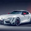 Grey Toyota Gr Supra paint by numbers