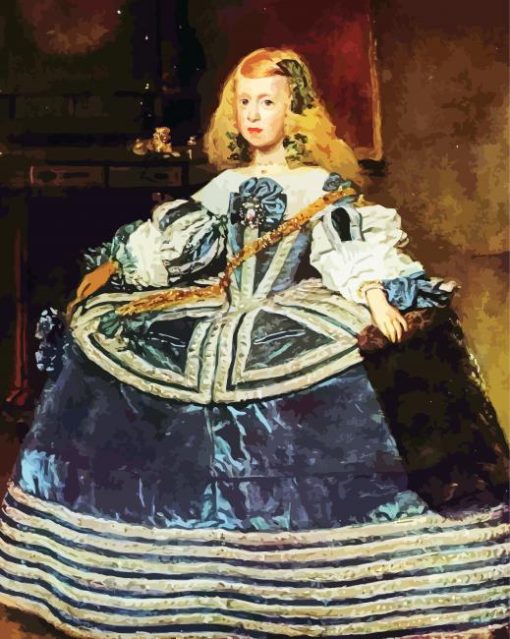Infanta Margarita Portrait Velazquez Art paint by number