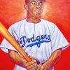 Jackie Robinson Dodgers paint by numbers