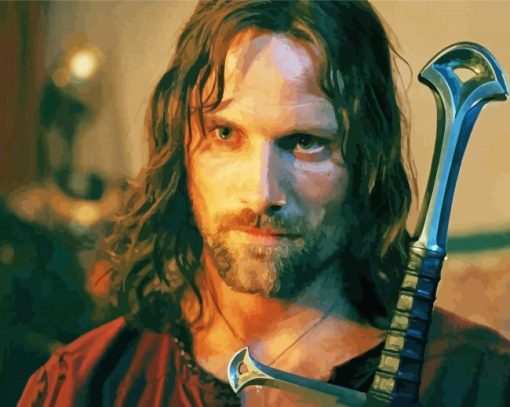 King Aragorn Lord Of The Rings paint by numbers