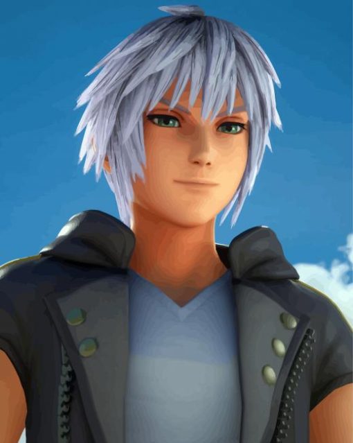 Kingdom Hearts Game Riku paint by number