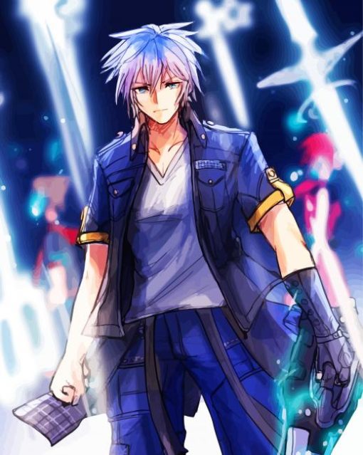 Kingdom Hearts Riku Character paint by number