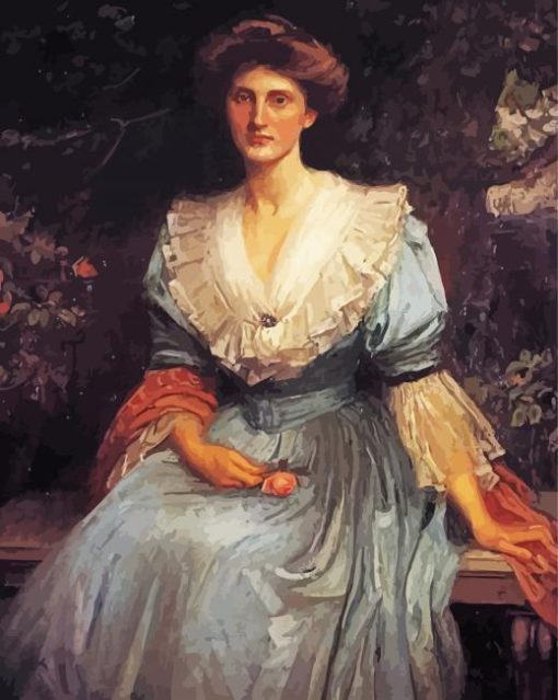 Lady Violet Henderson Waterhouse paint by numbers