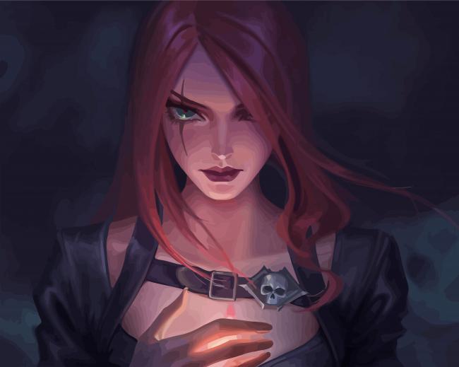League Of Legends Katarina paint by number