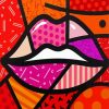 Lips Art paint by number
