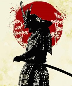 Lonely Samurai paint by numbers