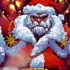 Mad Santa paint by number