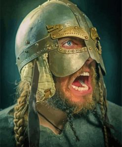 Mad Viking Man paint by numbers
