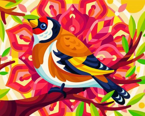 Mandala Bird paint by numbers