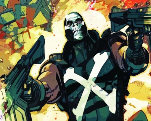 Marvel Comic Crossbones paint by numbers