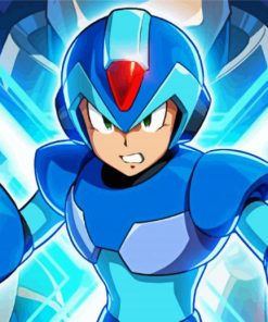 Mega Man Anime paint by number