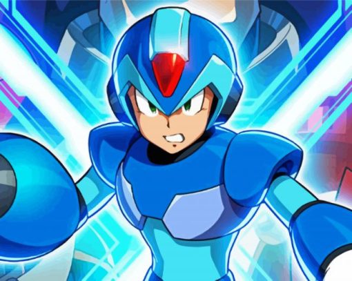 Mega Man Anime paint by number