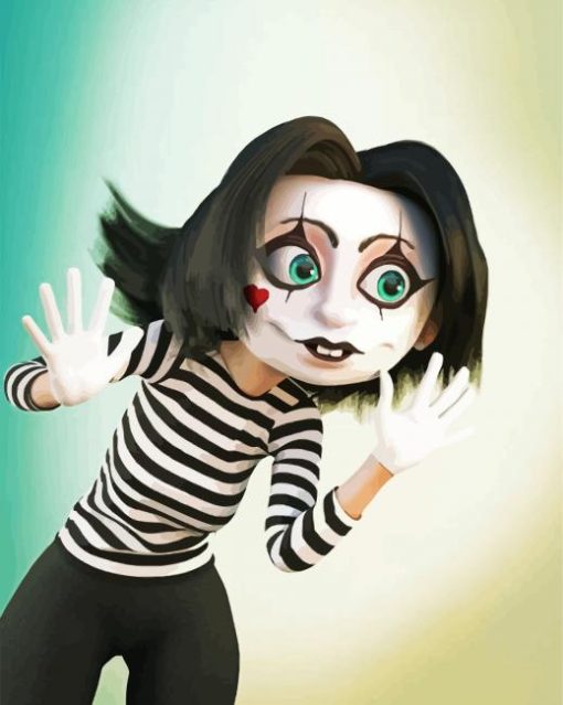 Mime Lady paint by number