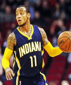 Monta Ellis Indiana Pacers paint by number