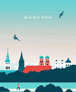 Munich Poster paint by number