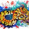 Python Snake Art paint by numbers