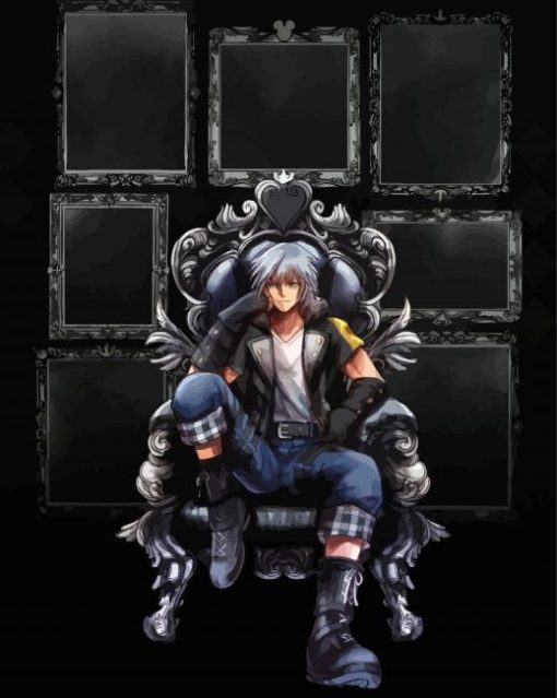 Riku Game Character Art paint by number