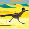 Roadrunner Bird Poster paint by numbers