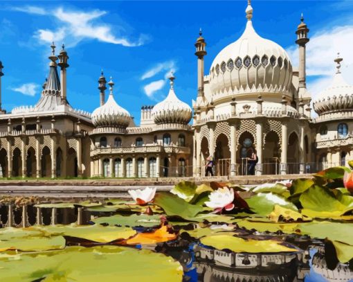 Royal Pavilion Brighton Buildings paint by number