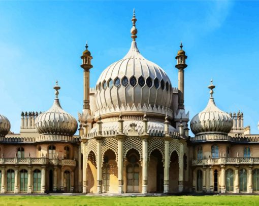 Royal Pavilion In Brighton paint by number