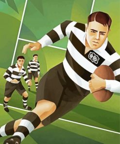 Rugby Sport paint by numbers