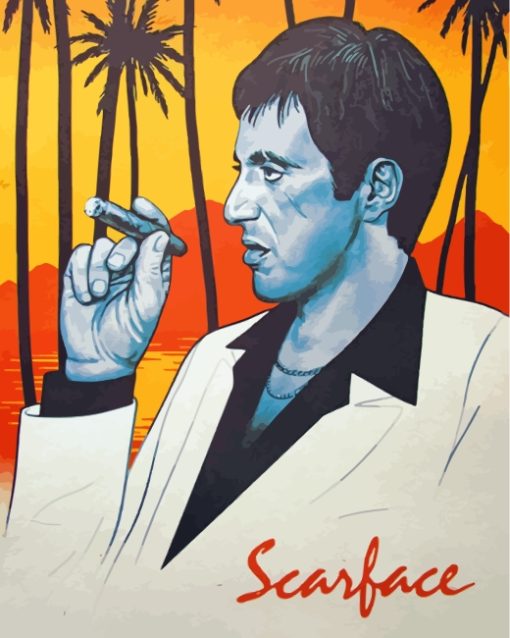 Scarface Art paint by number