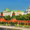 Scow Kremlin Russia paint by numbers