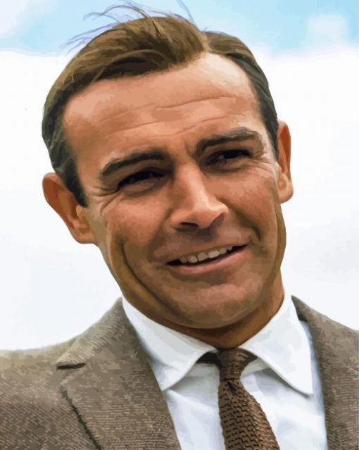 Sean Connery James Bond Character paint by number