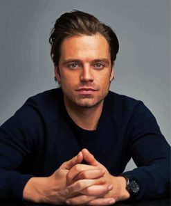 The Actor Sebastian Stan paint by numbers