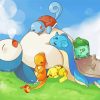 Sleepy Pokemons paint by number