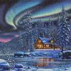 Snowy Night paint by number